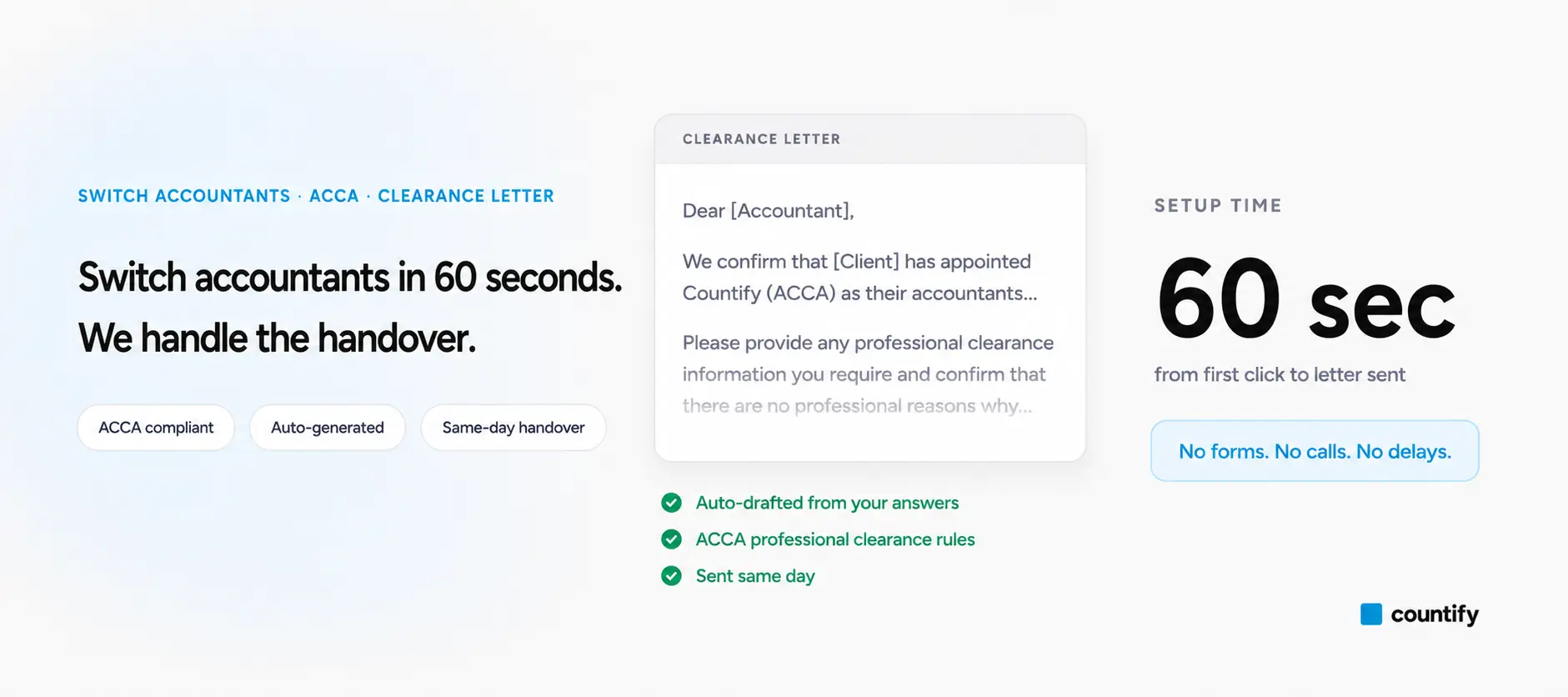 Clearance Letter Generator from Countify