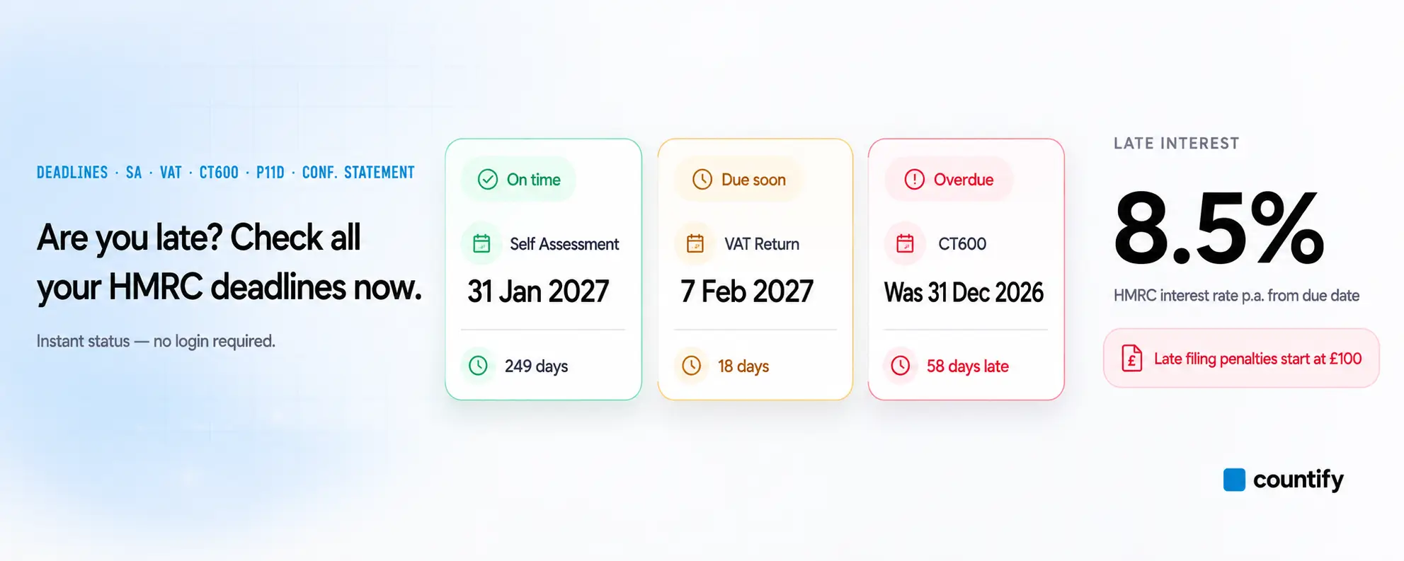 Tax Deadline Checker from Countify