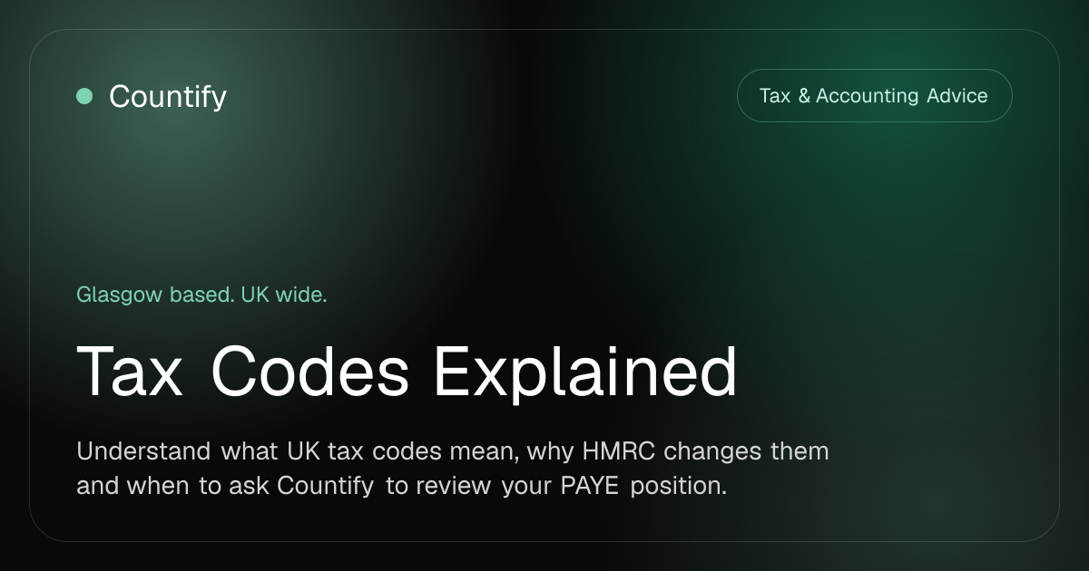 Tax Codes Explained | UK PAYE Code Guide | Countify