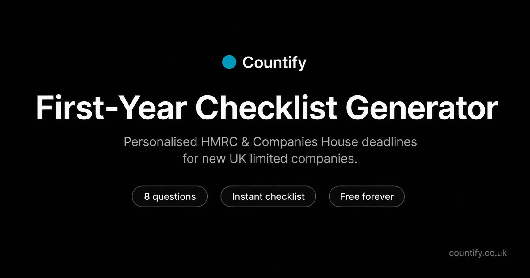 UK New Limited Company Checklist 2026/27 | Countify